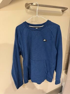 Nike Men's Royal Blue Crewneck Pullover Sweatshirt